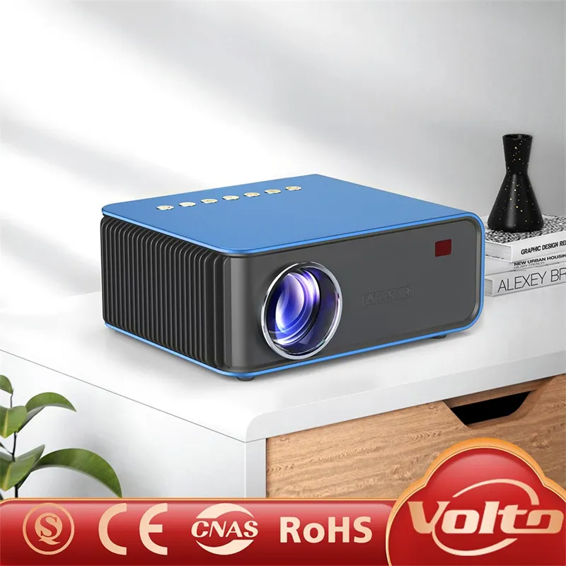 2021 Hot Sale WiFi Wireless Smart Android Projector 3000 Lumens 1024*600p Proyector LED Home Theater Movie LED Projectors