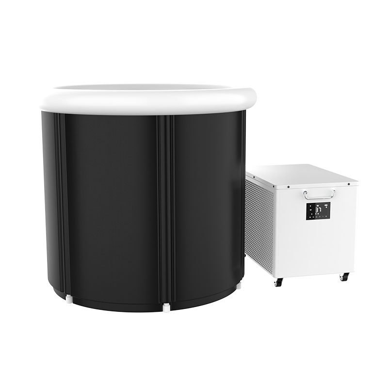 Which portable ice plunge tubs are fully compatible with an active chiller system