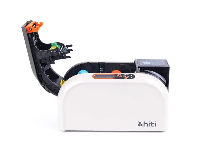 400 Prints Ymcko Ribbon Included Hiti CS-200e Desktop Cr80 Plastic ID Card Printer