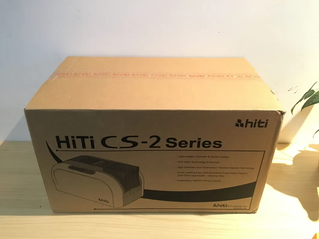 400 Prints Ymcko Ribbon Included Hiti CS-200e Desktop Cr80 Plastic ID Card Printer