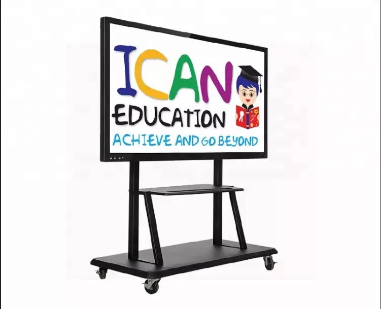 4K Infared touch magnetic writeable board 75inch interactive whiteboard