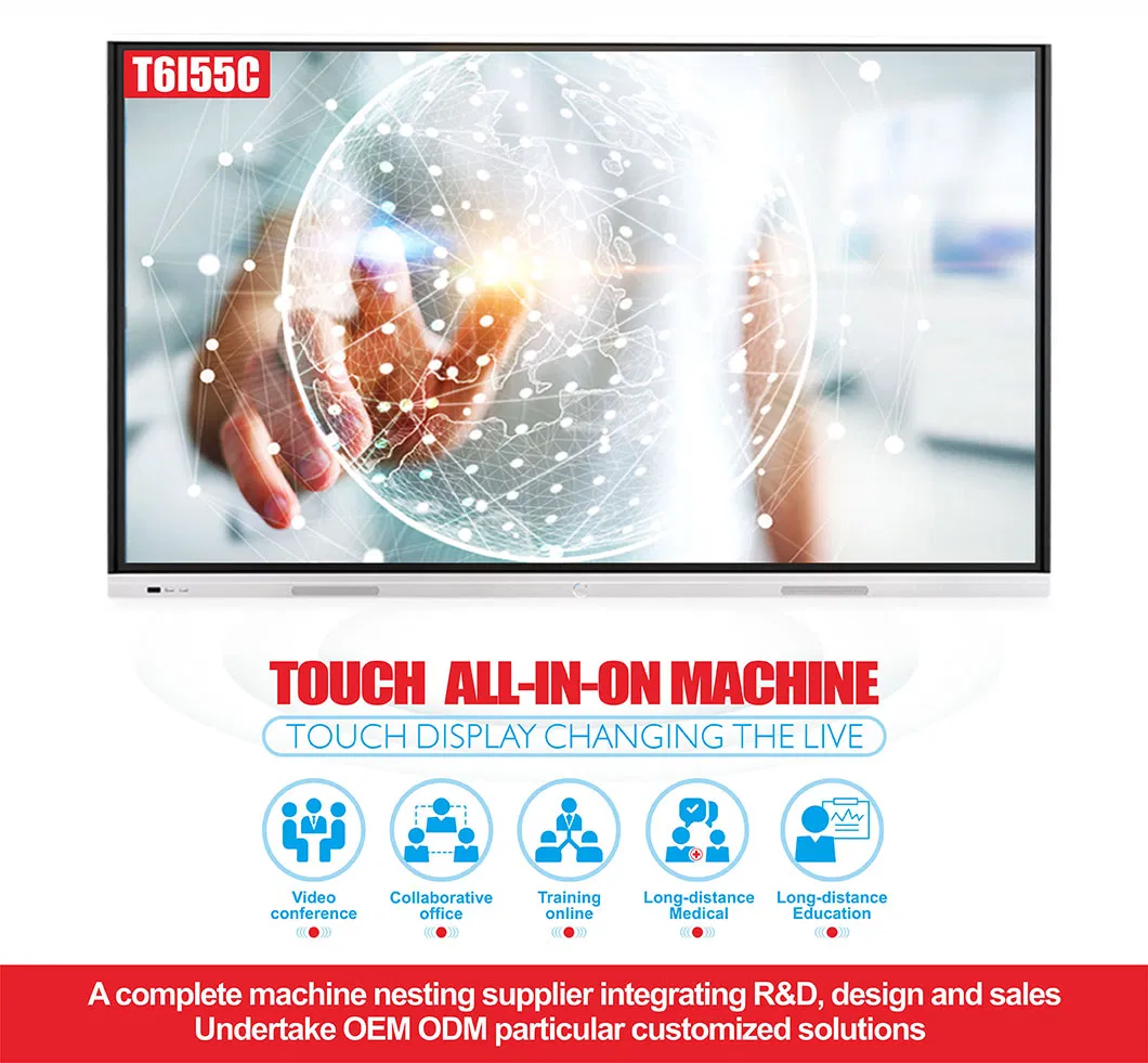 55 Inch Touch Display Whiteboard Nesting for Conference&Education