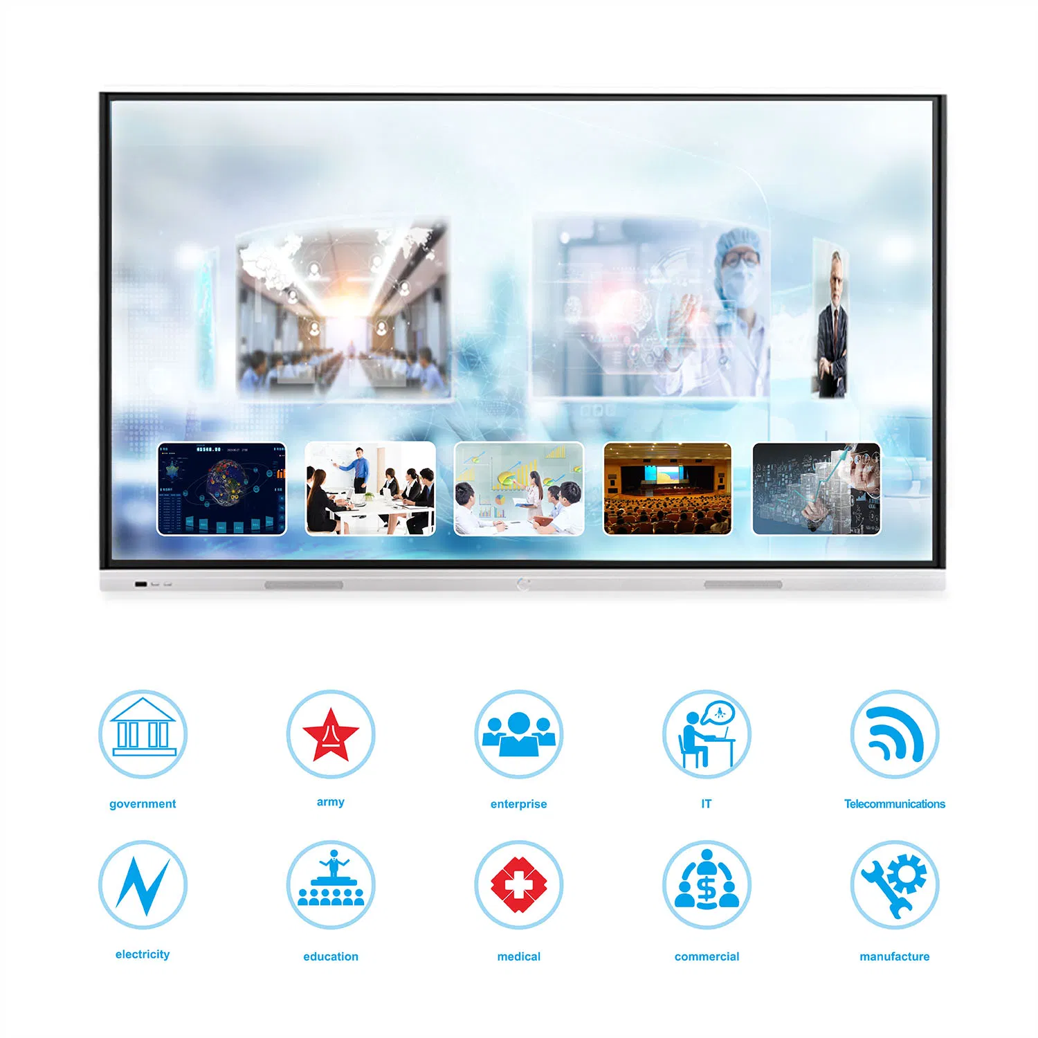 55 Inch Touch Display Whiteboard Nesting for Conference&Education