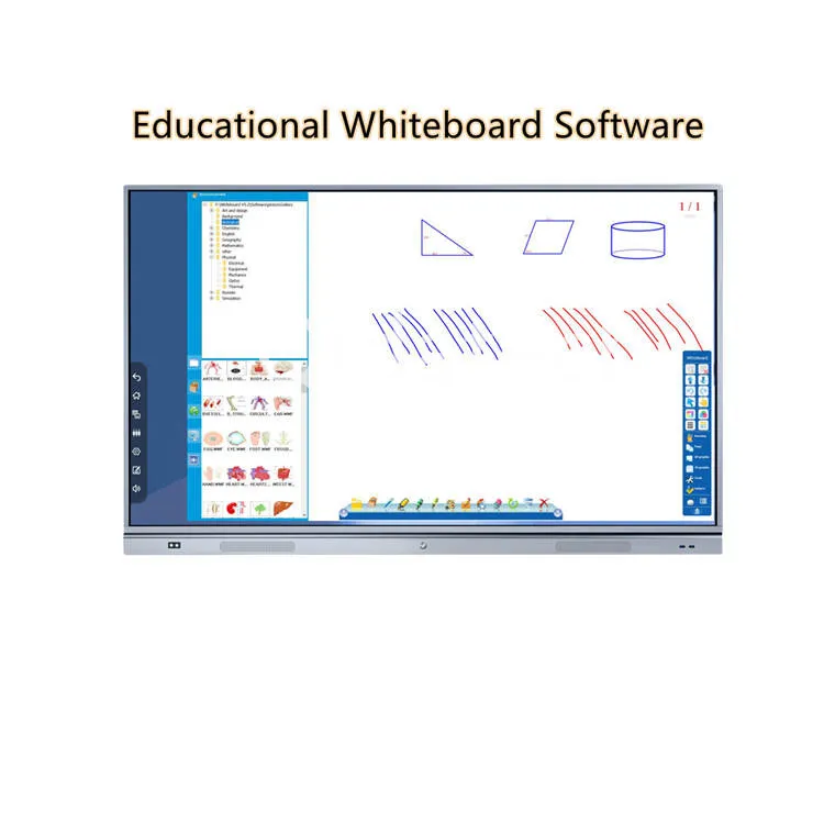 75inch 86 Inch Capacitive Touch Screen All in One PC Smart Blackboard Interactive Writing Board for Education Use