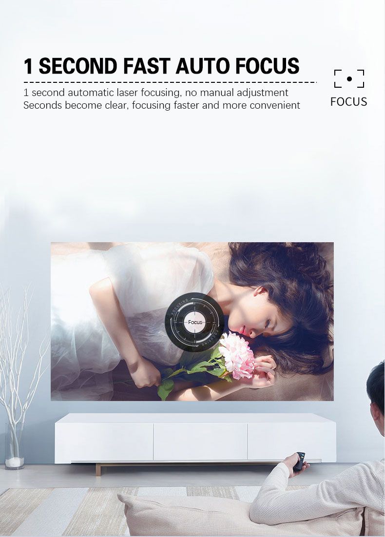 Amazon Top Hotsale HD 1080P LED DLP 3D 4K Android Smart Portable Mini Projector 4K Screen LED Projectors for Sale