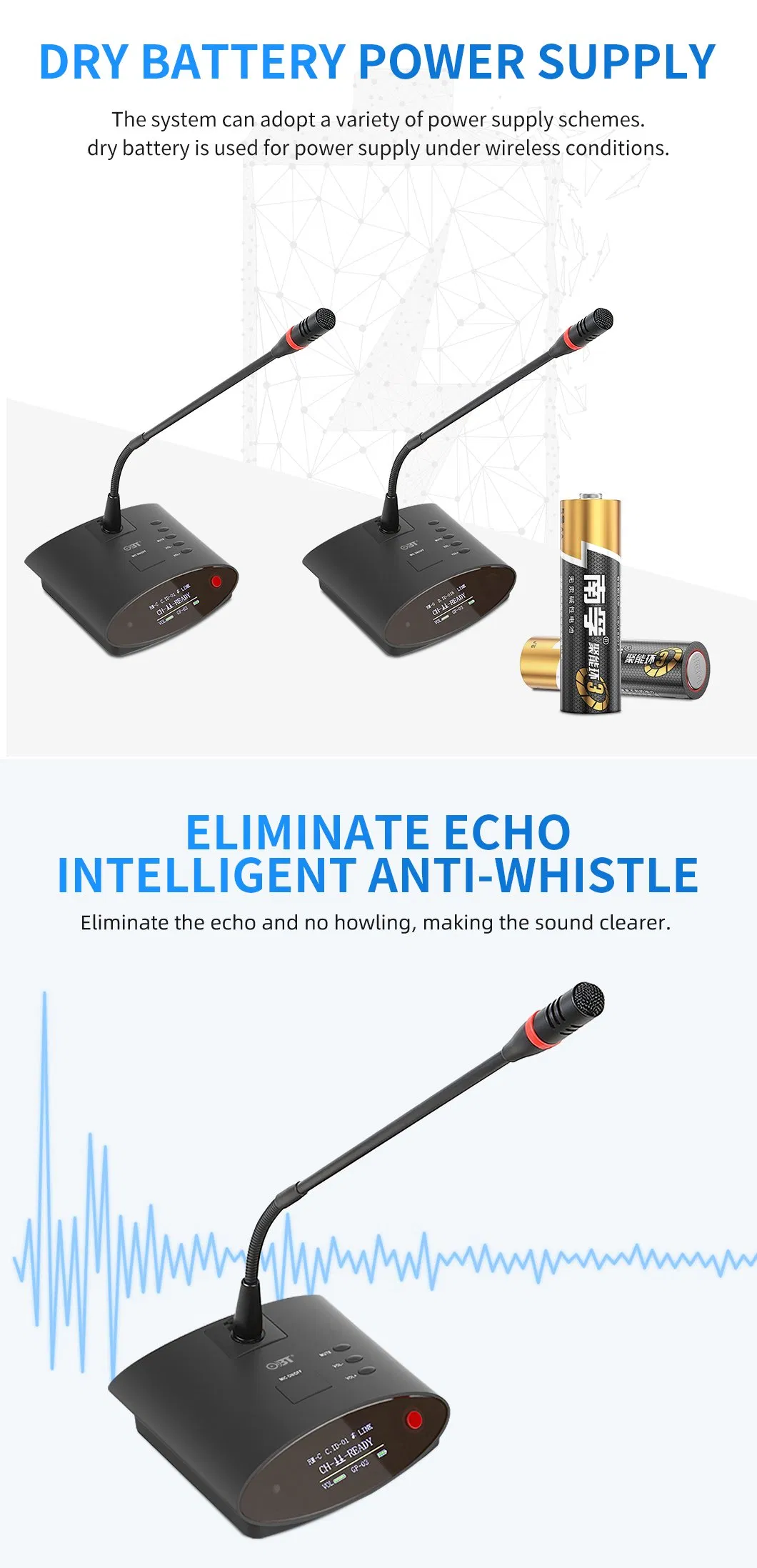 Conference System Microphone Recording Discussion Megaphone Wireless Microphone