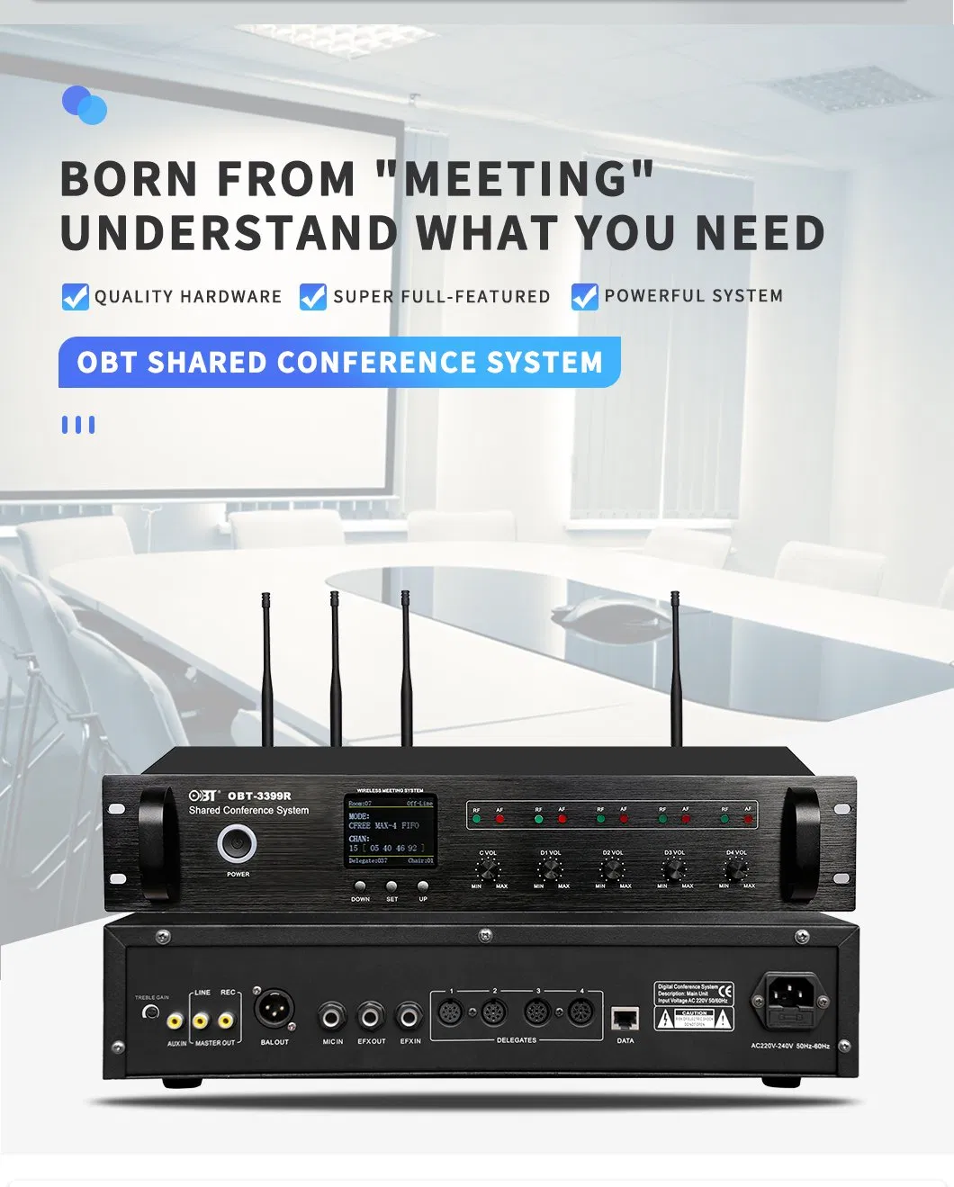 Conference System Microphone Recording Discussion Megaphone Wireless Microphone