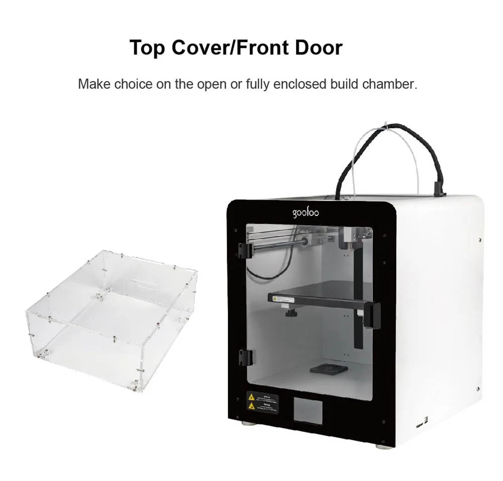 Desktop 3D Printer Home and Office Use with Auto Leveling to Print with 1.75mm 3D Filament