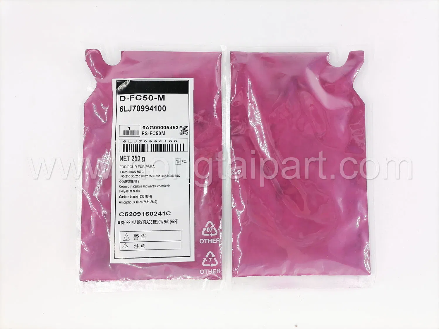 Developer for Toshiba E Studio 2050c 2051c 2550c 2551c 2555c 3055c 3555c 4555c 5055c D-FC50-M (6LJ70994100)
