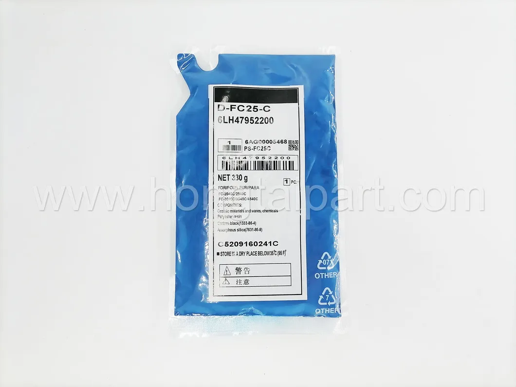 Developer for Toshiba Original 6lh47952200 (D-FC25-C) Cyan