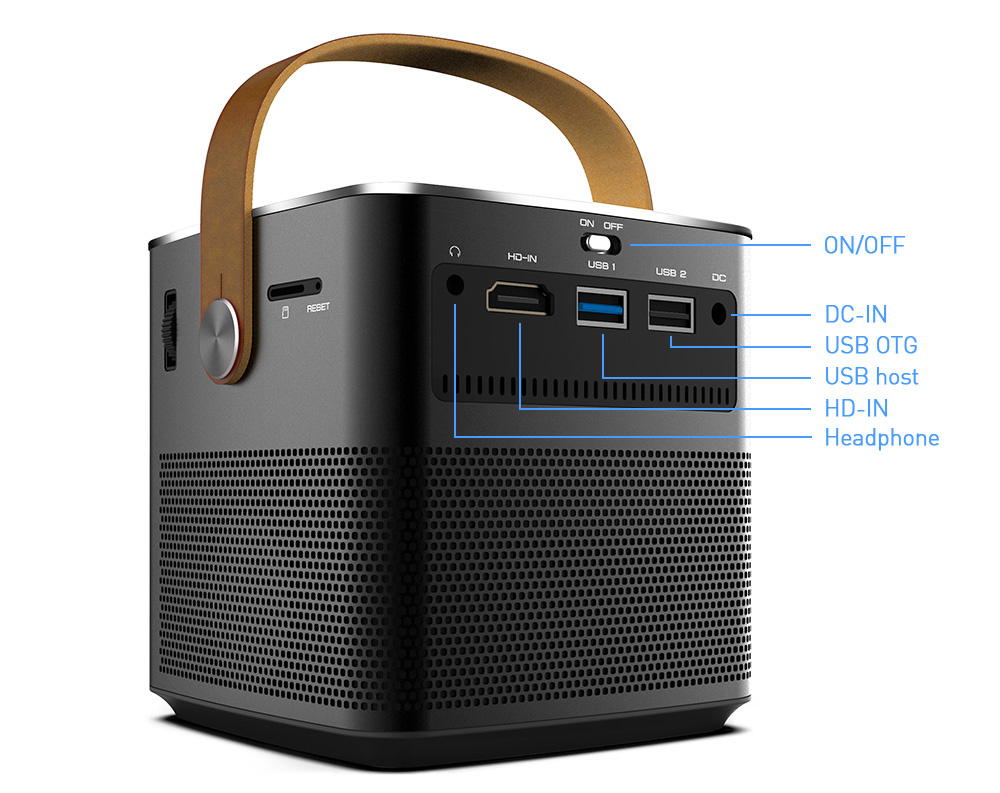 DLP Projector Portable High Definition Cinema 720p Smart Projector for Office Home Business Teaching