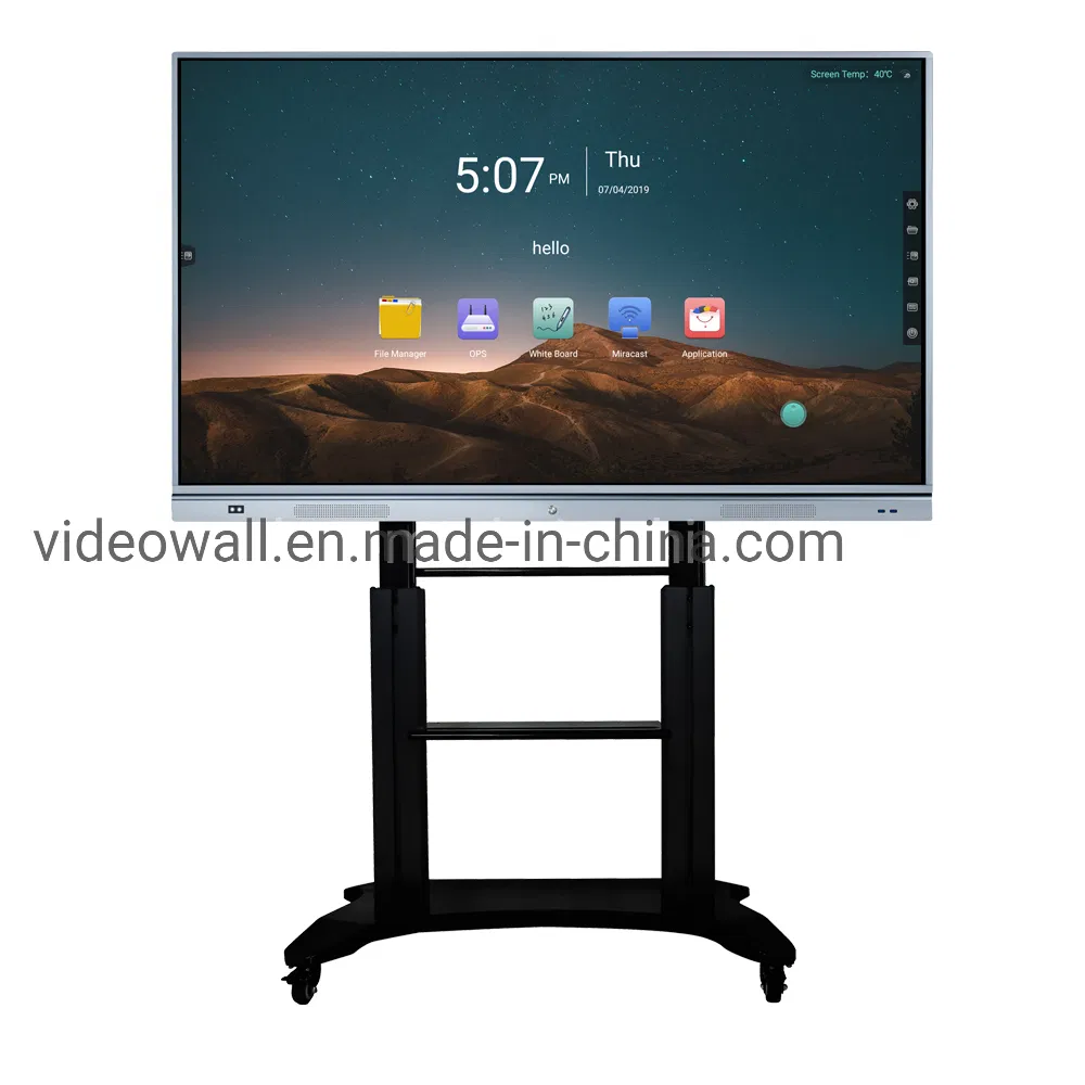 DV18 Series Android 8.0 Touch Screen Smart Board 65" 75"  85" Interactive Whiteboard For Education & Office Conference