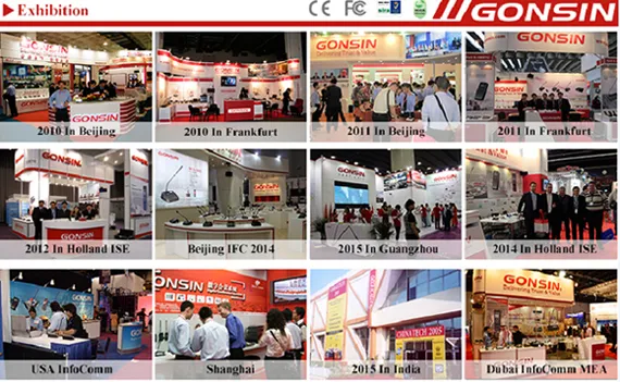 Gonsin Wireless Conference System Audio Discussion Microphone Meeting Equipment Gooseneck Microfono De Conferencia Inalambrico