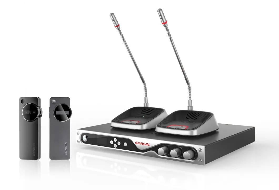 Gonsin Wireless Conference System Audio Discussion Microphone Meeting Equipment Gooseneck Microfono De Conferencia Inalambrico