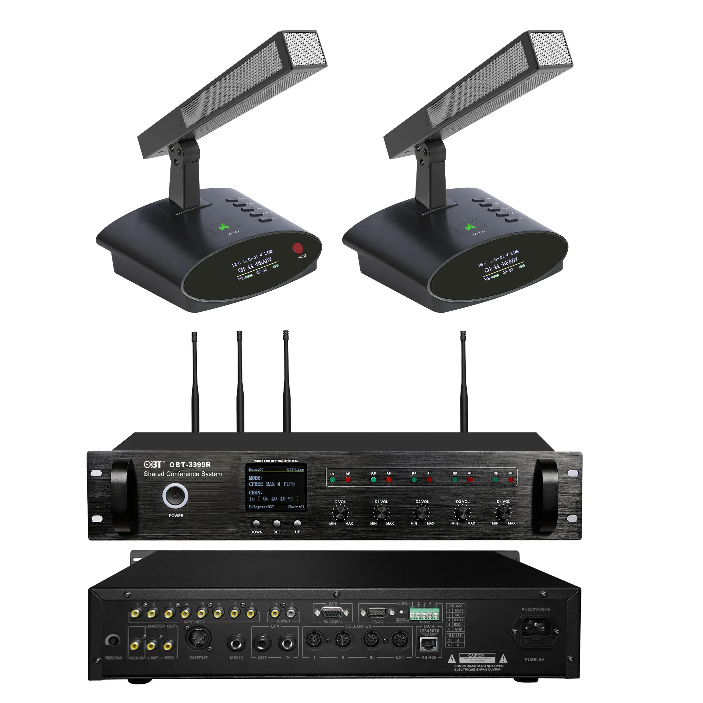 High Quality Conference Room Speaker Wireless Condenser Microphone Mic Headphone