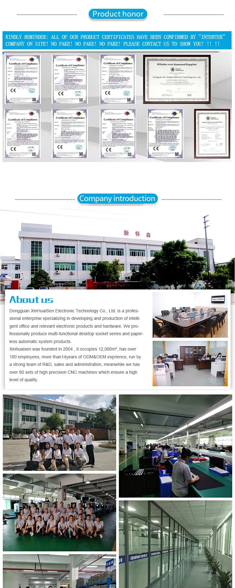 Intelligent Electric Desktop Monitor LCD Lift System for Conference System