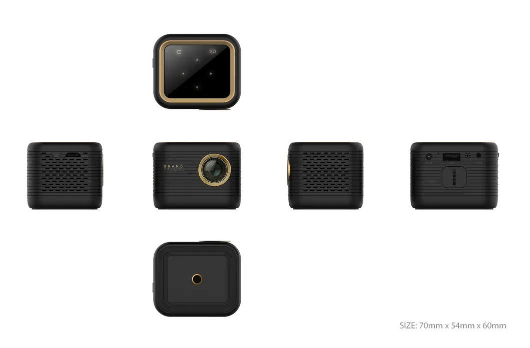 Latest Native 360p Auto Focus 40 ANSI Full HD Android Smart Touch Portable 3D DLP Projector Factory Direct