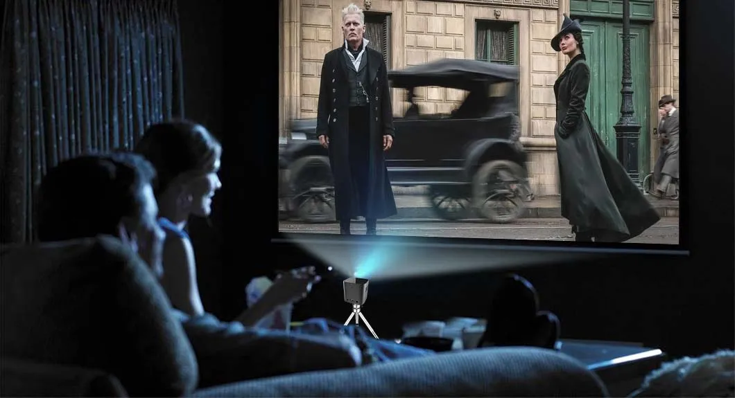 Latest Native 360p Auto Focus 40 ANSI Full HD Android Smart Touch Portable 3D DLP Projector Factory Direct