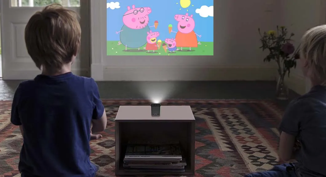 Latest Native 360p Auto Focus 40 ANSI Full HD Android Smart Touch Portable 3D DLP Projector Factory Direct