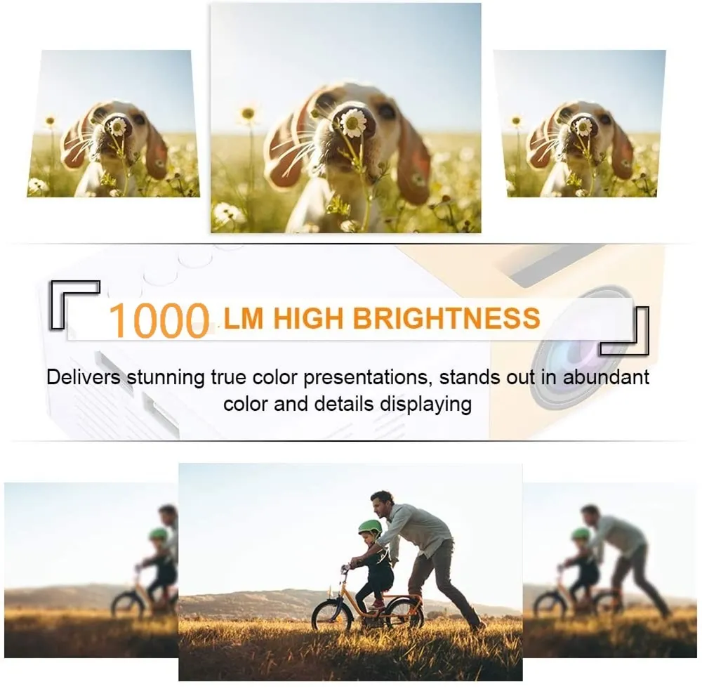 LCD LED Lamp Projector 800lumens 800*480 Support 1080 23 Languages Gorgeous Portable Cinema Home Movie