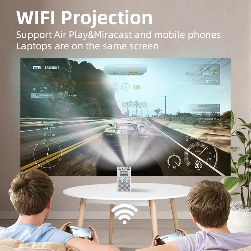 Lien C900 Mini Pocket Smart 4K 3D Cinema Video Projector Android WiFi 3000 Lumens LED DLP Projector