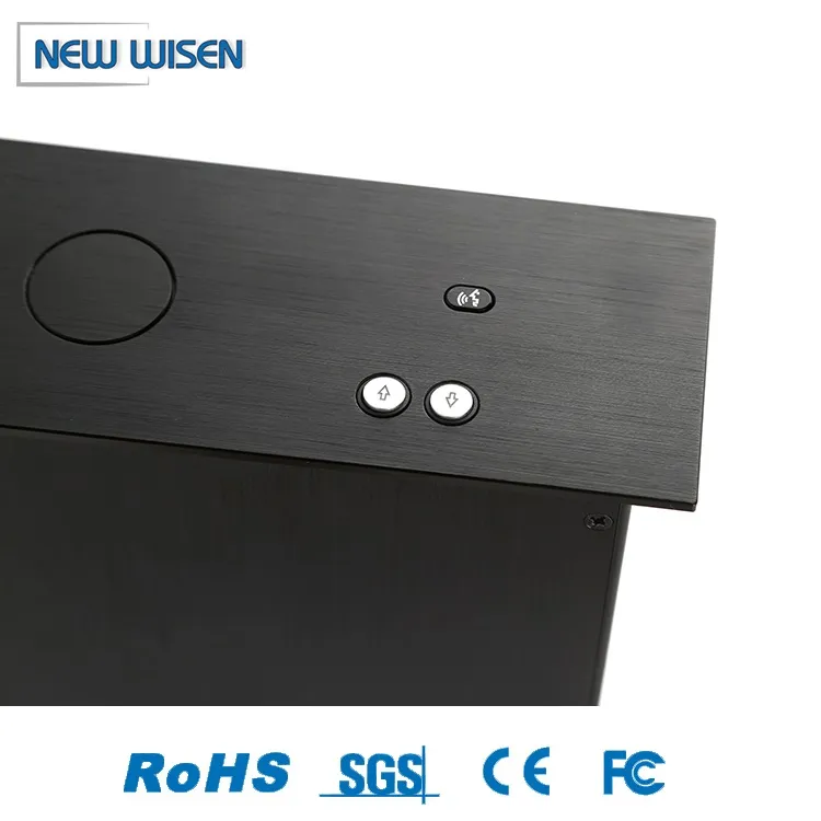 Microphone Table Hidden Monitor Lift with Remote Control for Audio Conference System