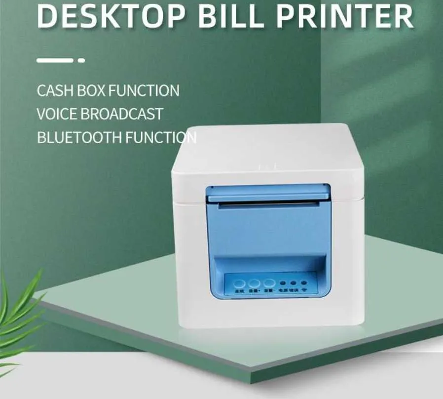 Mini 58mm POS Thermal Receipt Printer with USB/Serial/Bluetooth Interface