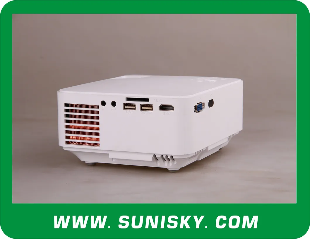 Mini Projector 1000 Lumens LCD Portable Video Projectors for Training (SMP8200B)