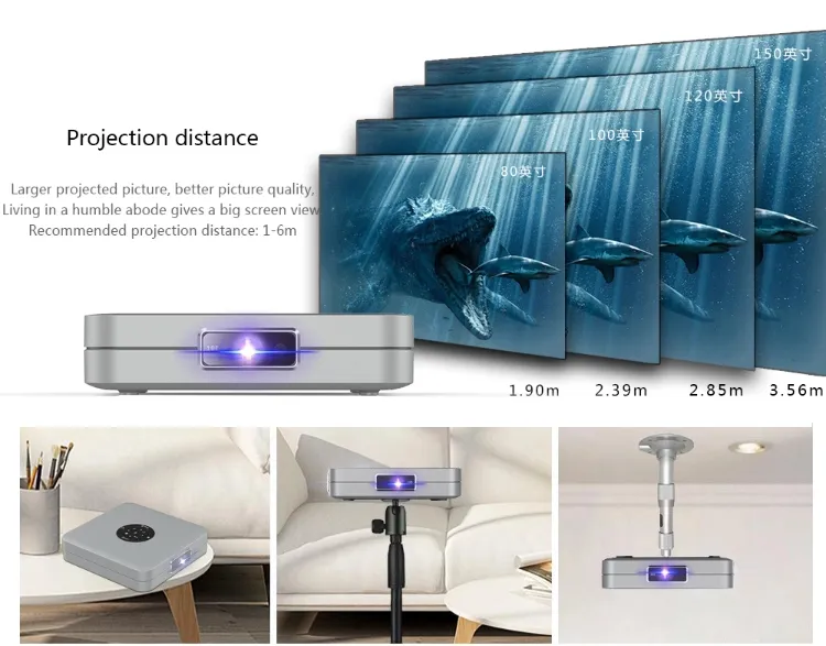 Mini Projector Speaker Capsule Cinema Pocket Anker Nebula DLP Smart Android Wi-Fi Portable