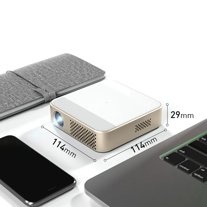 Mini Wireless Android 7.2 Home Theater Travel Education Smart Mobile Same Screen Video Pocket DLP 4K HD Portable Projectors