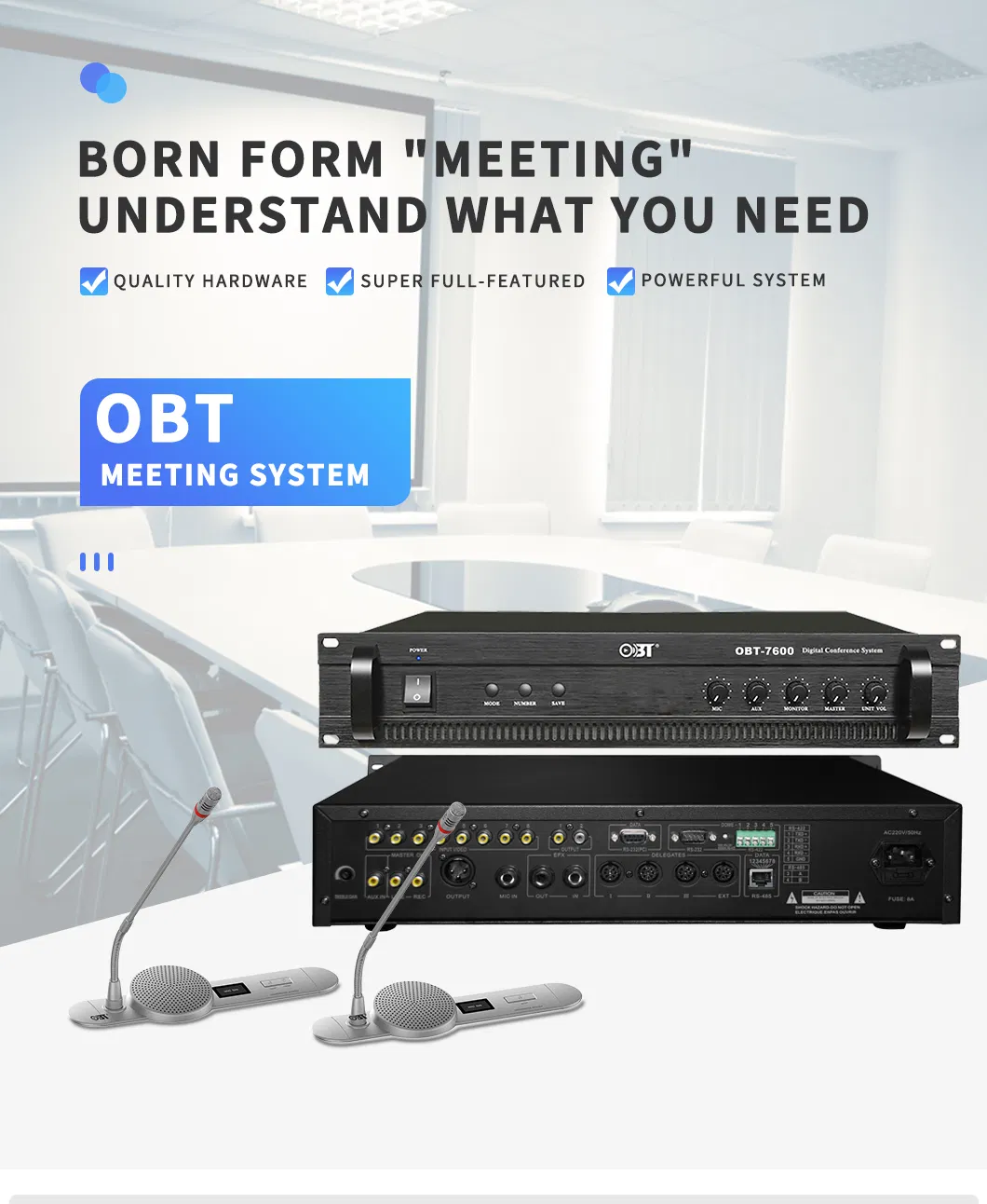 Multimedia Conference Solutions Video and Discussion System Office Equipment-Communicate Microphone
