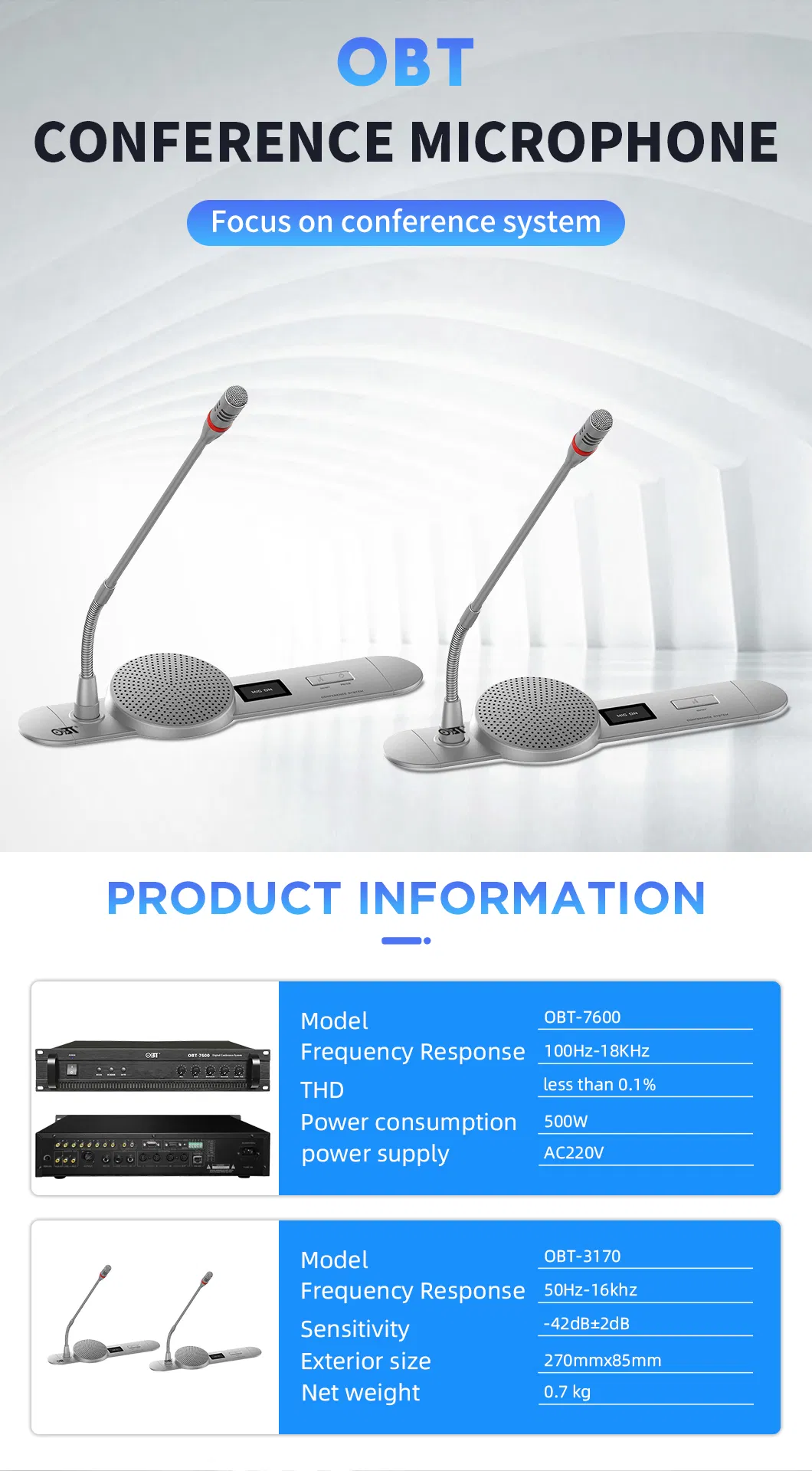 Multimedia Conference Solutions Video and Discussion System Office Equipment-Communicate Microphone