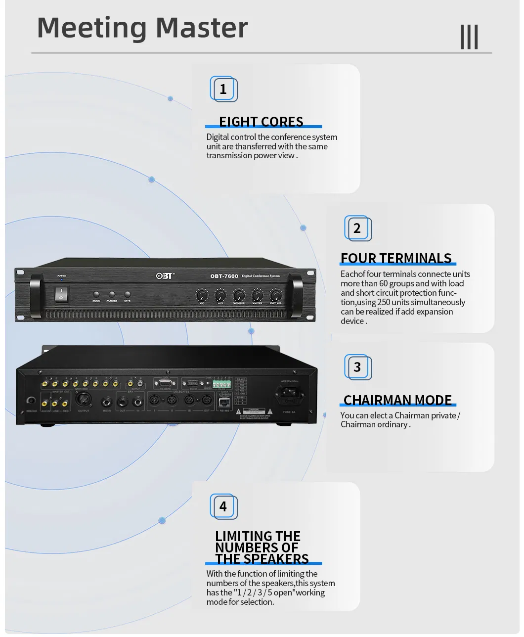Multimedia Conference Solutions Video and Discussion System Office Equipment-Communicate Microphone