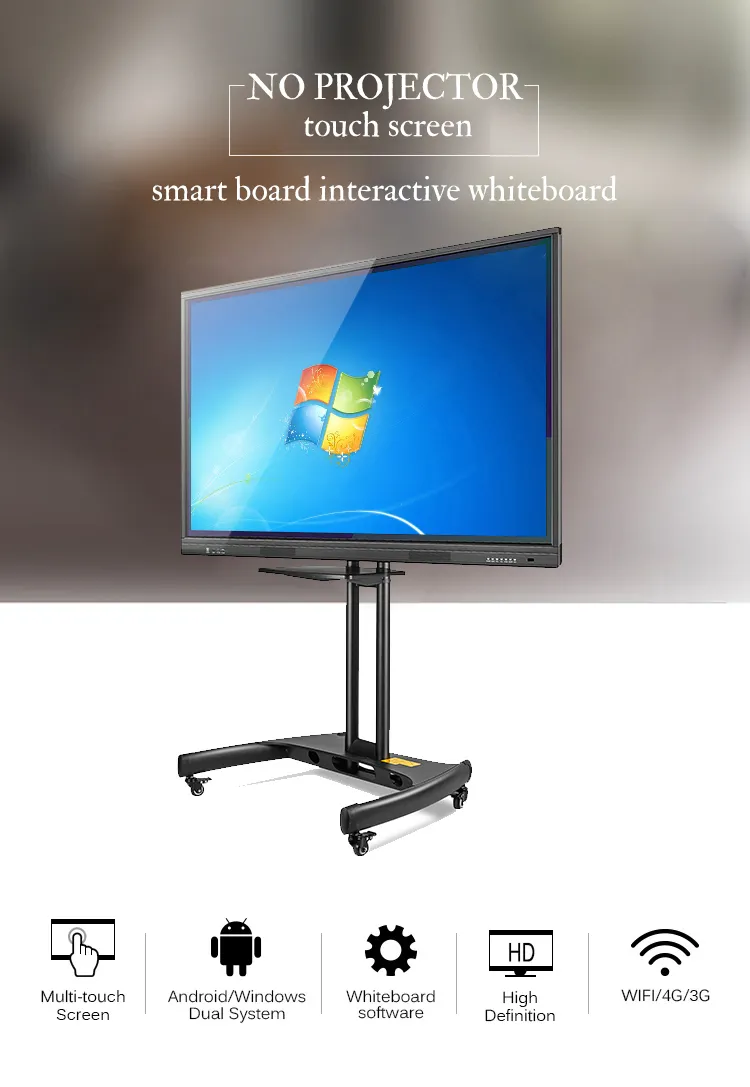 Multitouch Smart Board Digital White Price Technology Class Interactive Whiteboard