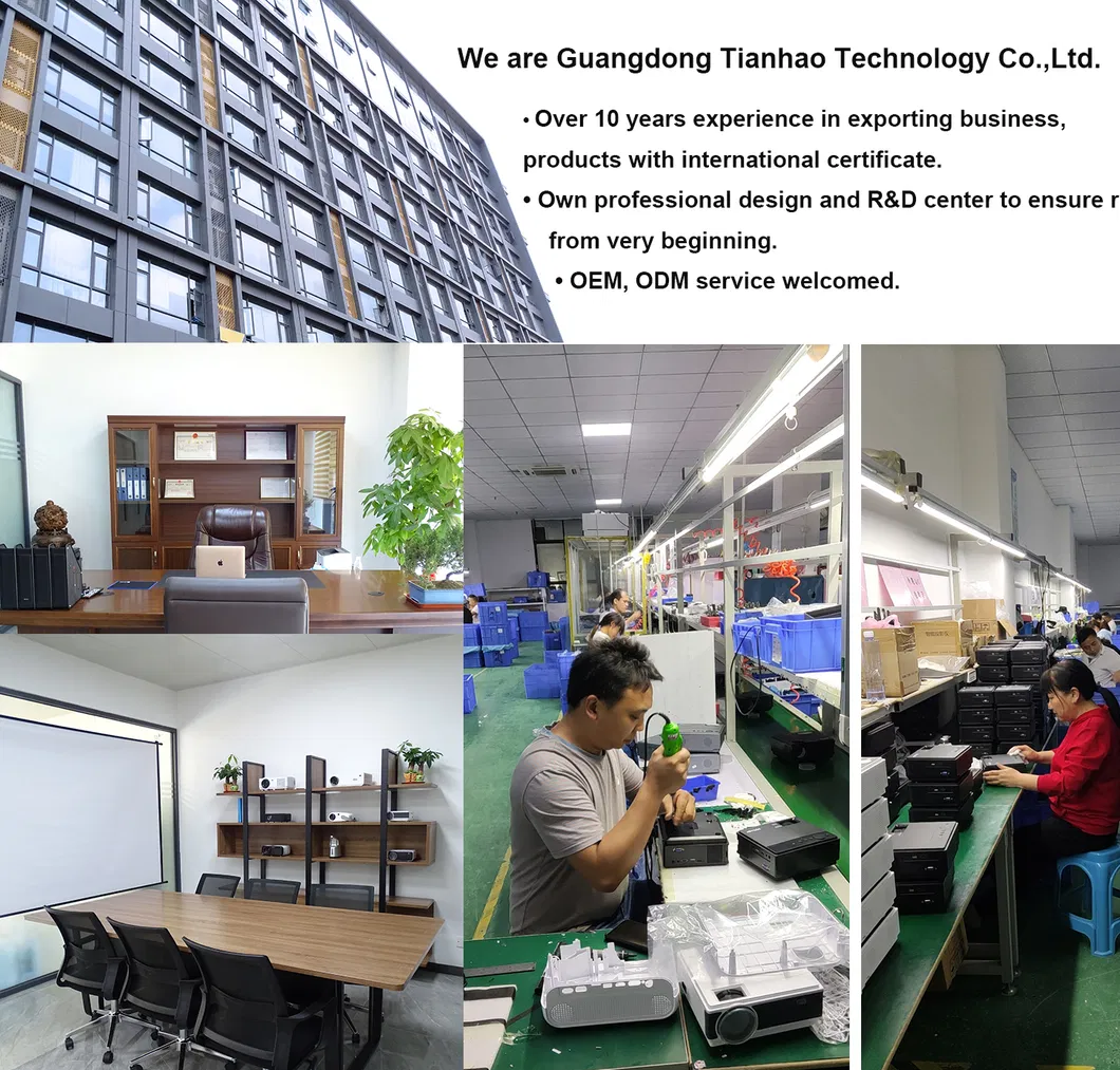 Native 1080P Projector with Minimum 180ANSI and Customized Versions