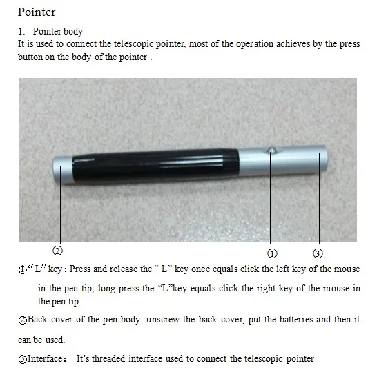 Newly Designed Portable Infrared Stylus E-Pen for Education and Business