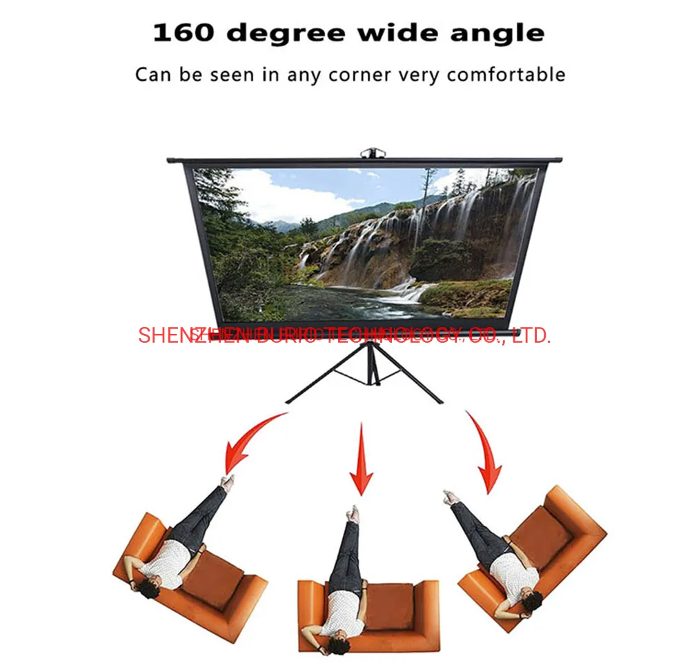 Portable Projector Screen with Stand 100 Inch - Indoor and Outdoor Movie Screen