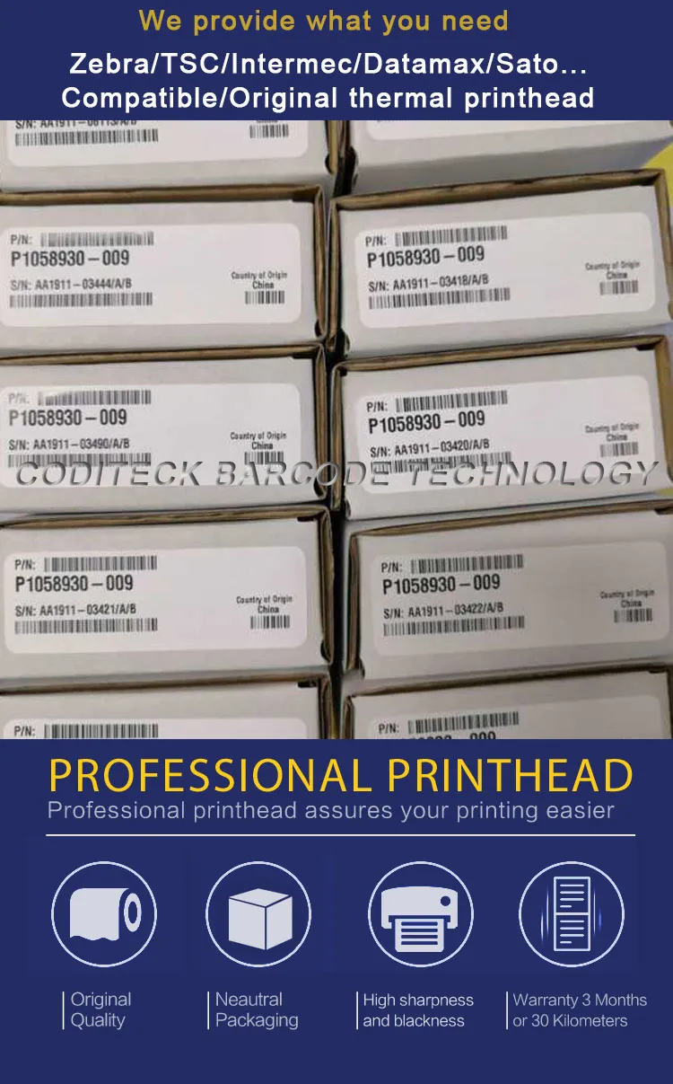 Printer Parts Thermal Print Head Genuine 110xi4 203 Dpi Printhead