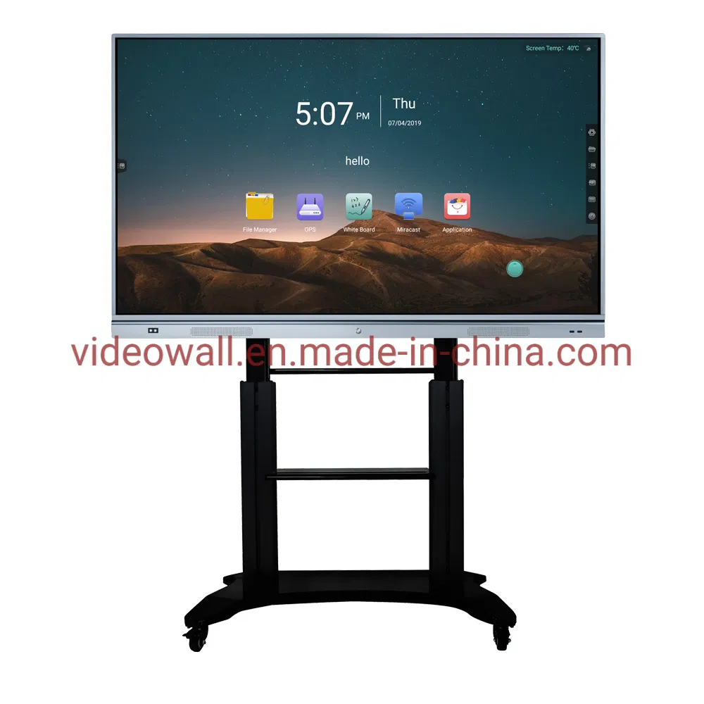 RAM4G+32G Android touch screen panel 85" interactive whiteboard