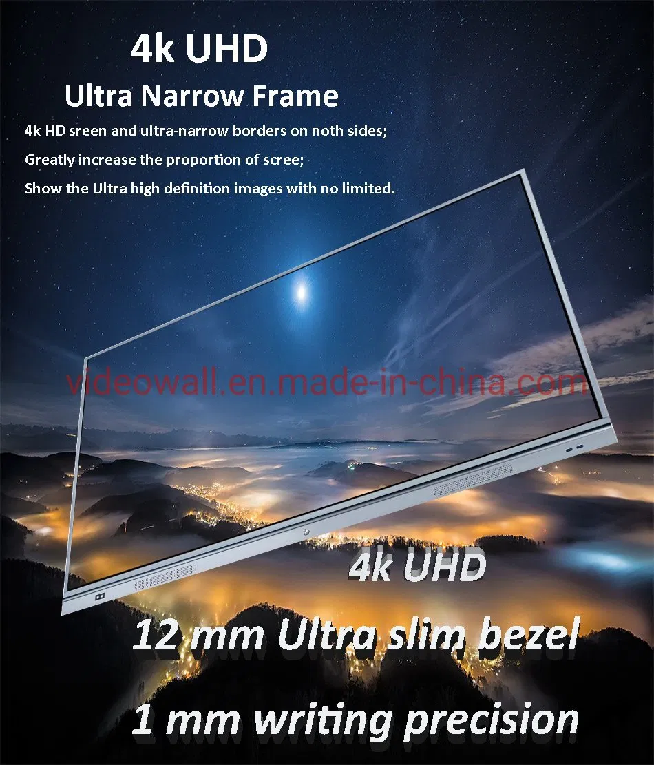 RAM4G+32G Android touch screen panel 85" interactive whiteboard