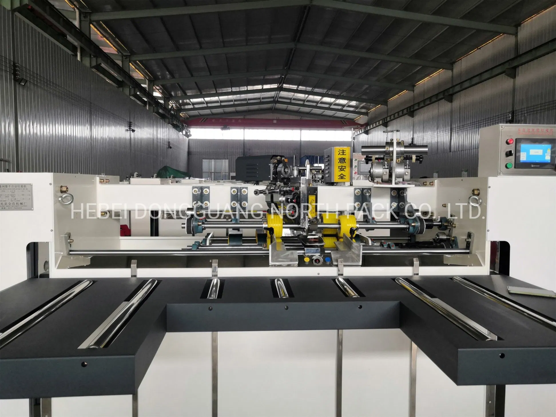 Semi-auto Corrugated Box Stitching carton making Machine