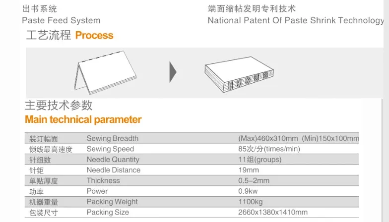 Semi-Automatic Book Sewing and Book Binding Machine (HSXB-460A)