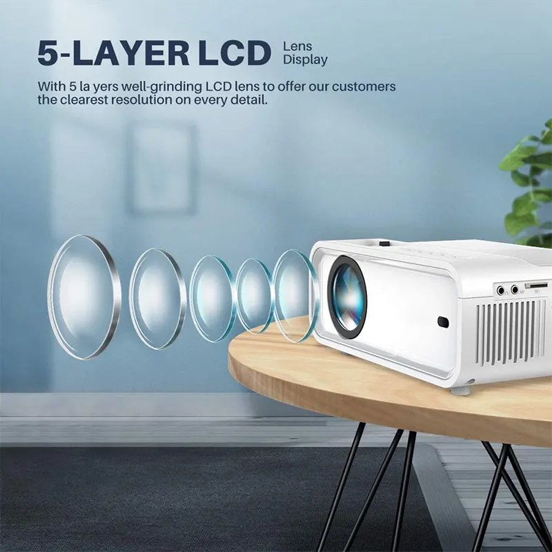 Shenzhen 720p HD LCD Multimedia LED Smart Mobile Home Theater Mini Video Projector