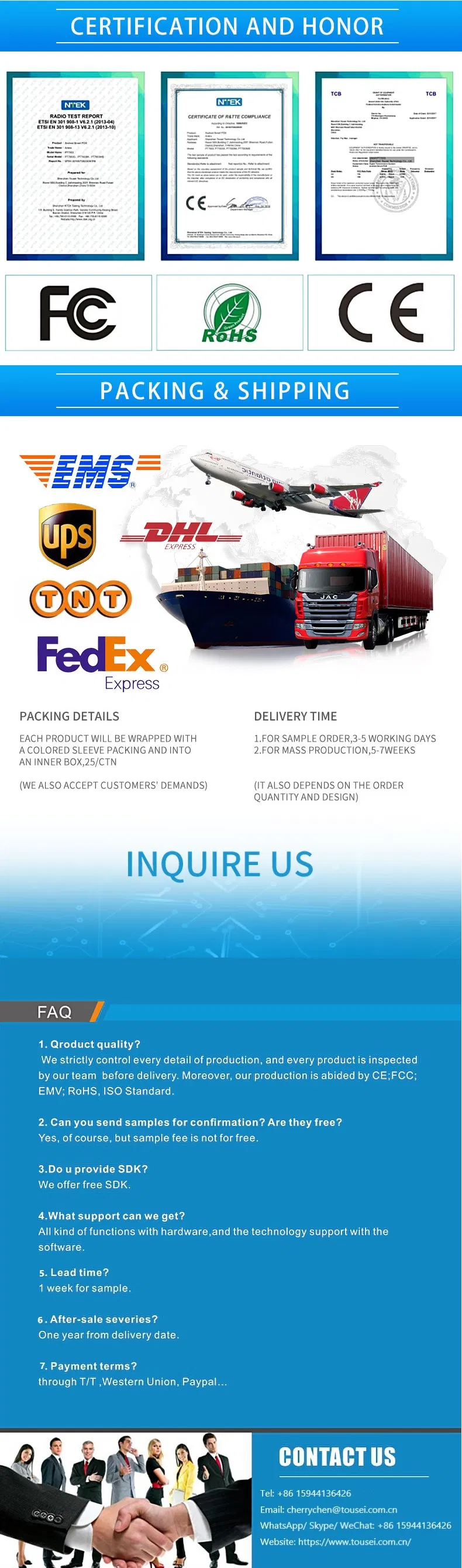 Supermarket Laser Barcode Scanner Ts-S2d70 Omni Directional Scanner