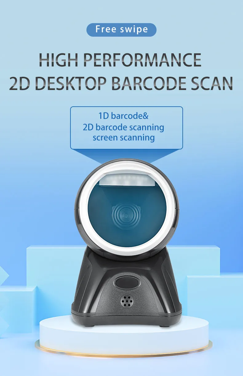 Supermarket Laser Barcode Scanner Ts-S2d70 Omni Directional Scanner