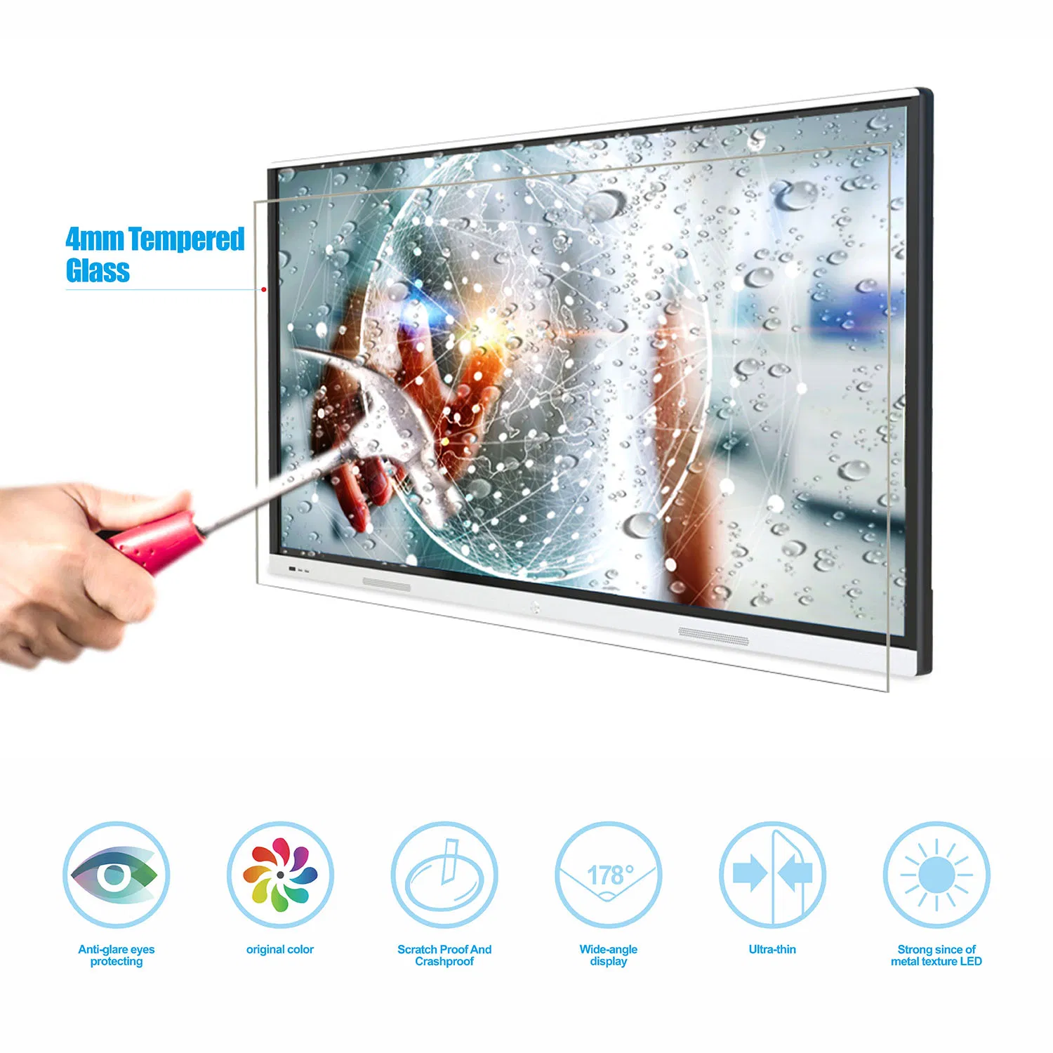 T6 Series 55 Inch Smartboard Whiteboard Interactive Flat Panel Used for Education&Conference