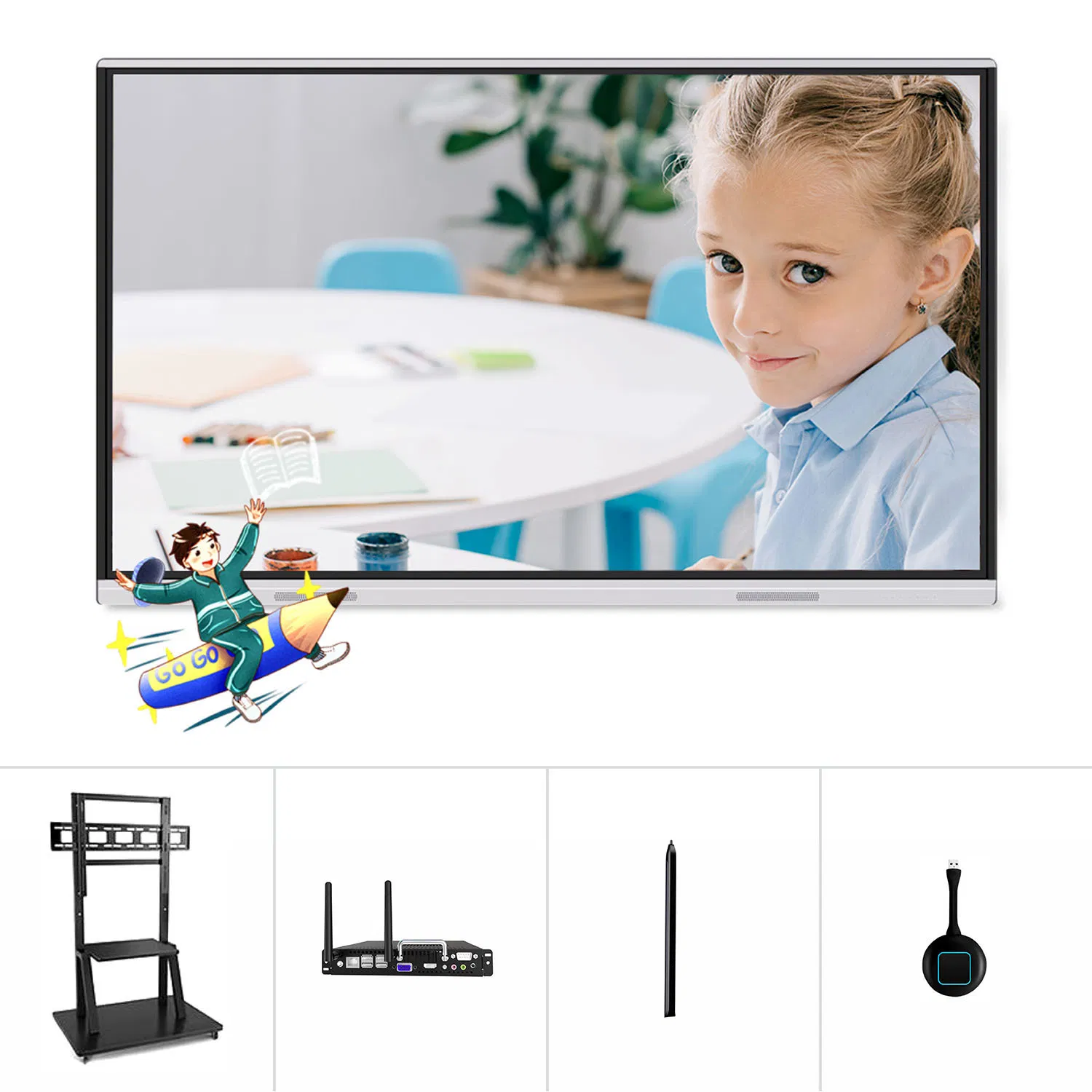T6 Series 86 Inch Touch Screen Digital Meeting Panel Whiteboard Smart Board Interactive Display Education Training