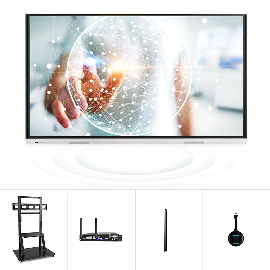 T6h86c 86 Inch Multi-Screen Interaction All in One Monitor Narrow Edge Digital Whiteboard Collaboration
