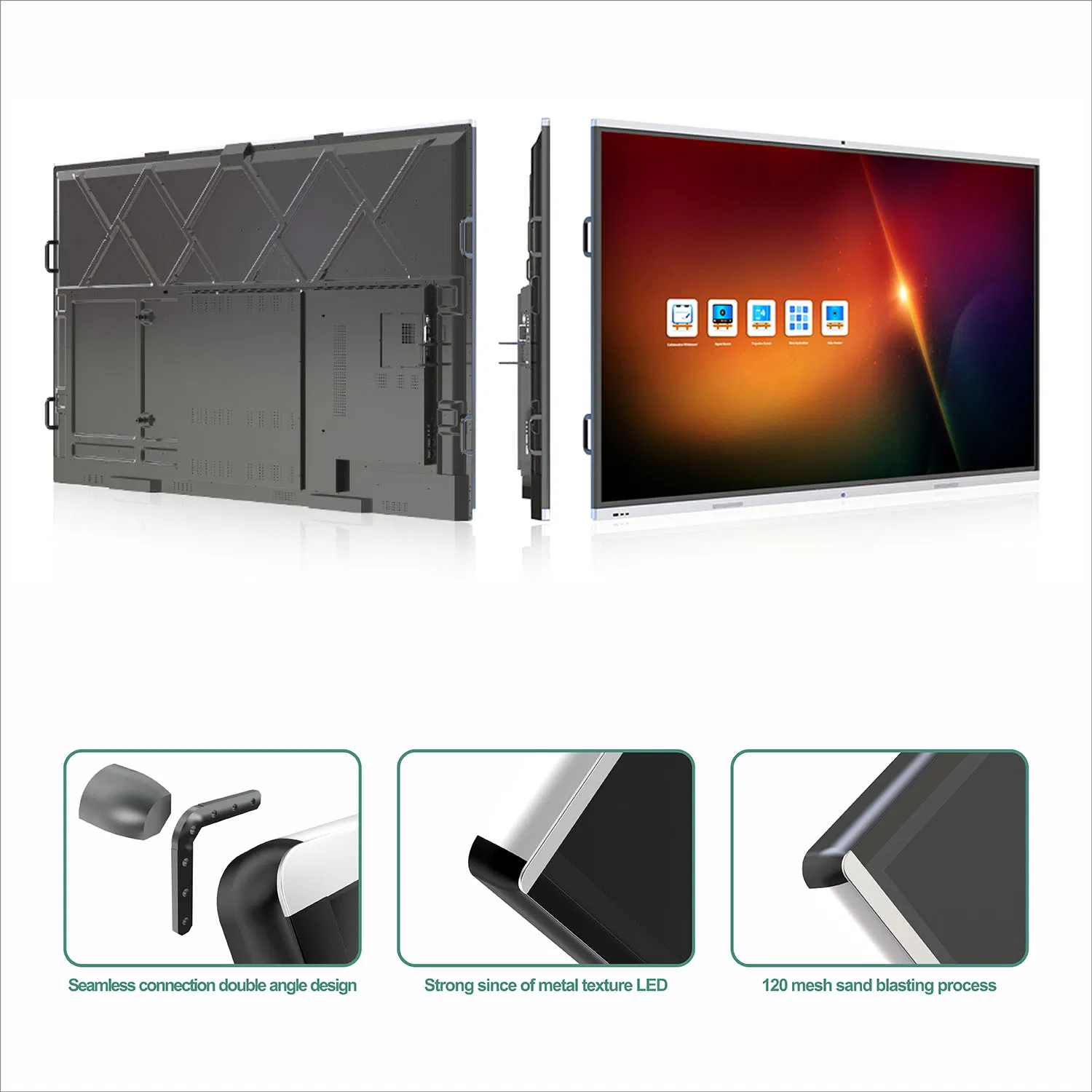 T6m86c SKD 86inch One-Click Start Button Interactive Board in Hindi