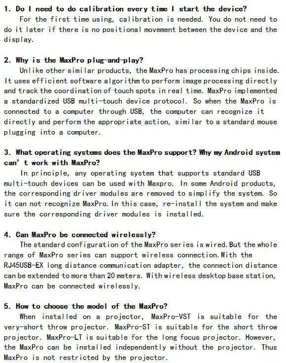 Tallpic Interactive Whiteboard Maxpro Plug and Play for School and Office